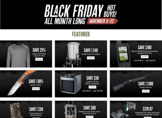 Cabela’s Black Friday Sale Nov 05 – Nov 22, 2020