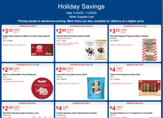 Costco Weekly Holiday Ad Nov 20 – Nov 30, 2020