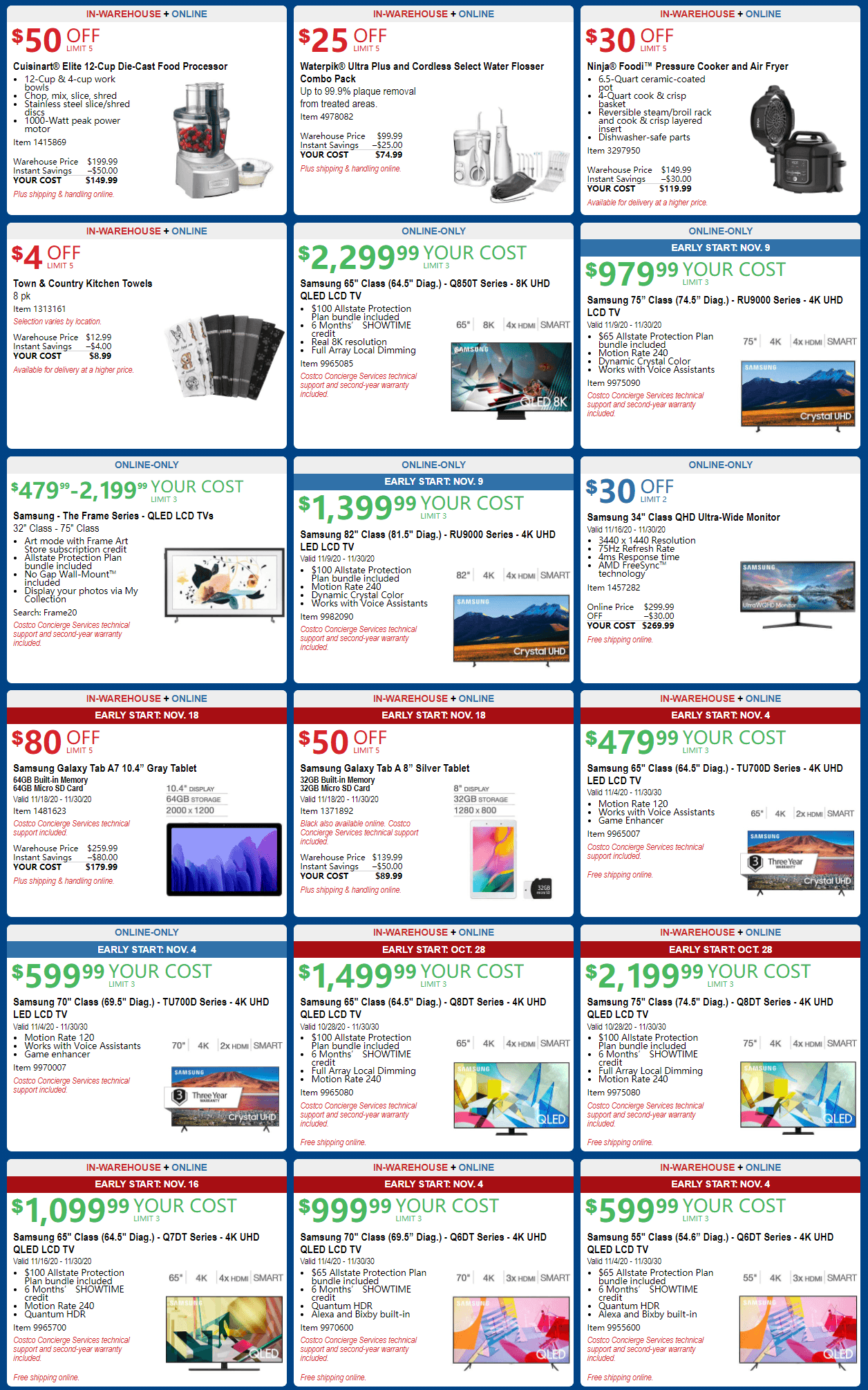 Costco Weekly Holiday Ad Nov 20 Nov 30, 2020