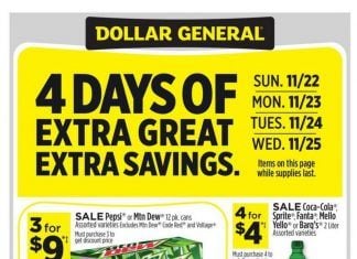 Dollar General Weekly Ad Nov 22 – Nov 28, 2020