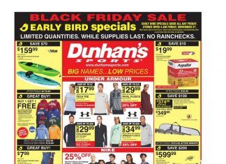 Dunham’s Sports Black Friday Ad Nov 27 – Dec 03, 2020