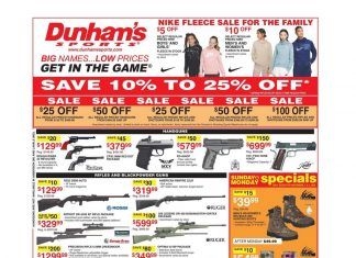 Dunham’s Sports Weekly Ad Oct 31 – Nov 05, 2020