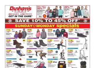 Dunham’s Sports Weekly Ad Nov 14 – Nov 19, 2020