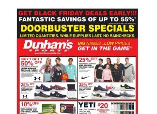 Dunham’s Sports Black Friday Ad Nov 21 – Nov 25, 2020
