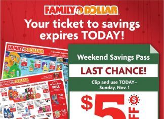 Family Dollar Weekly Ad Nov 01 – Nov 07, 2020