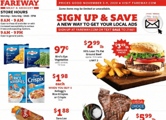 Fareway Weekly Ad Nov 03 – Nov 09, 2020