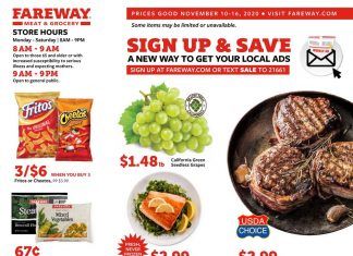 Fareway Weekly Ad Nov 10 – Nov 16, 2020