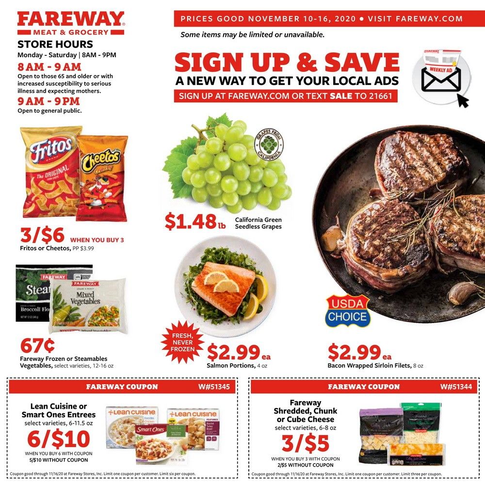 Fareway Weekly Ad Nov 10 Nov 16, 2020