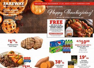 Fareway Weekly Ad Nov 17 – Nov 25, 2020