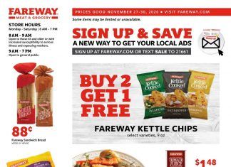 Fareway Weekly Ad Nov 27 – Nov 30, 2020