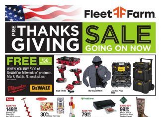 Fleet Farm Thanksgiving Ad Nov 13 – Nov 21, 2020