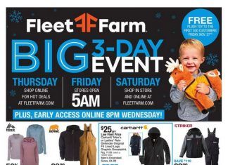 Fleet Farm Black Friday Ad Nov 25 – Nov 28, 2020