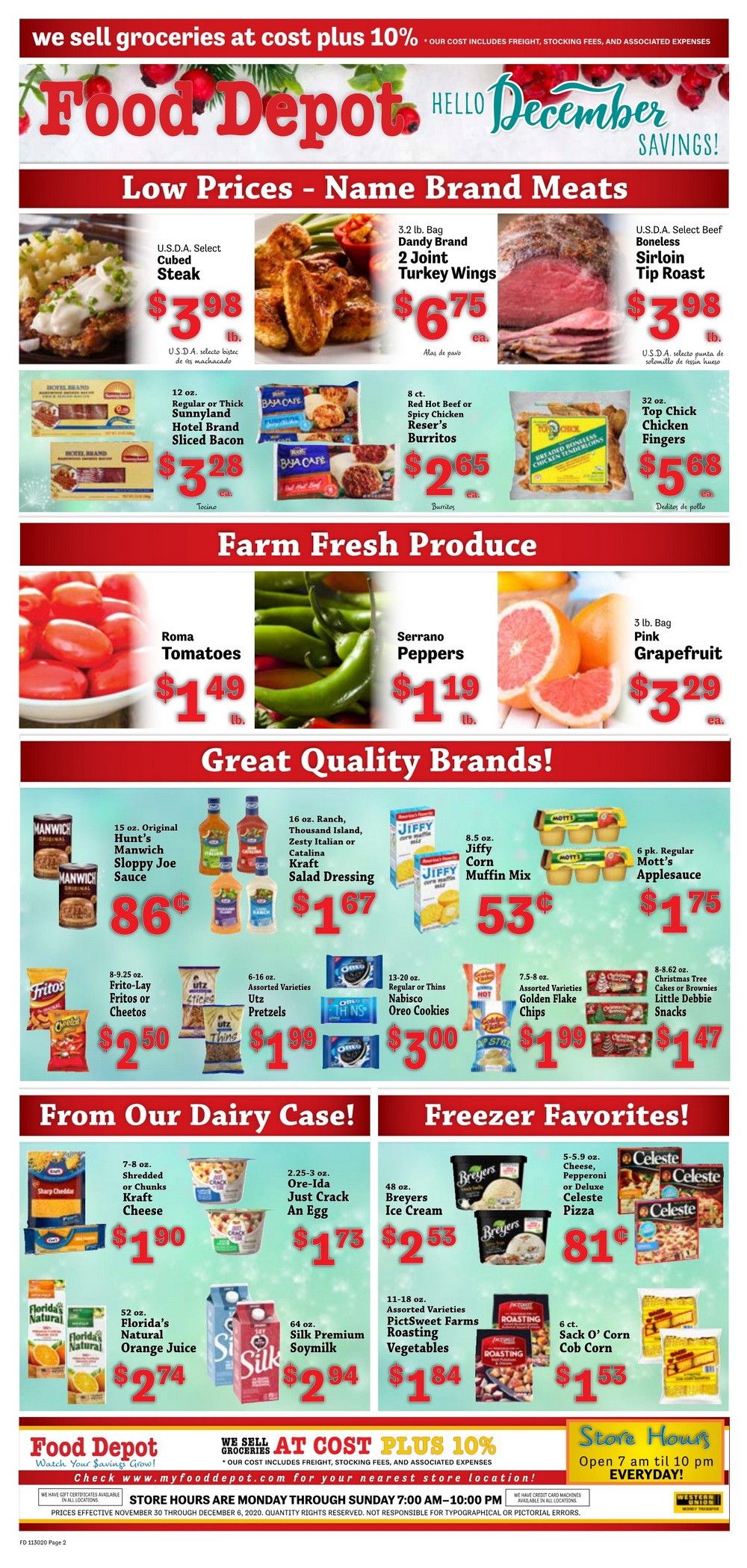 Food Depot Weekly Ad Nov 30 Dec 06, 2020