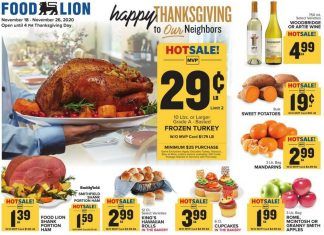 Food Lion Weekly Ad Nov 18 – Nov 26, 2020