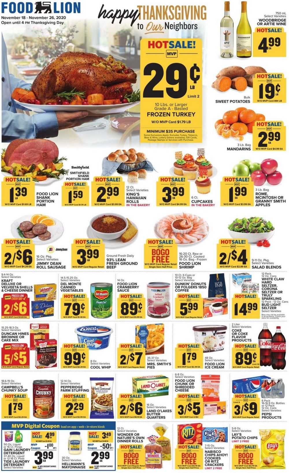 Food Lion Weekly Ad Nov 18 Nov 26, 2020
