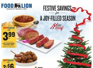 Food Lion Weekly Ad Nov 27 – Dec 01, 2020