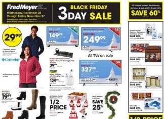 Fred Meyer Black Friday Ad Nov 25 – Nov 27, 2020