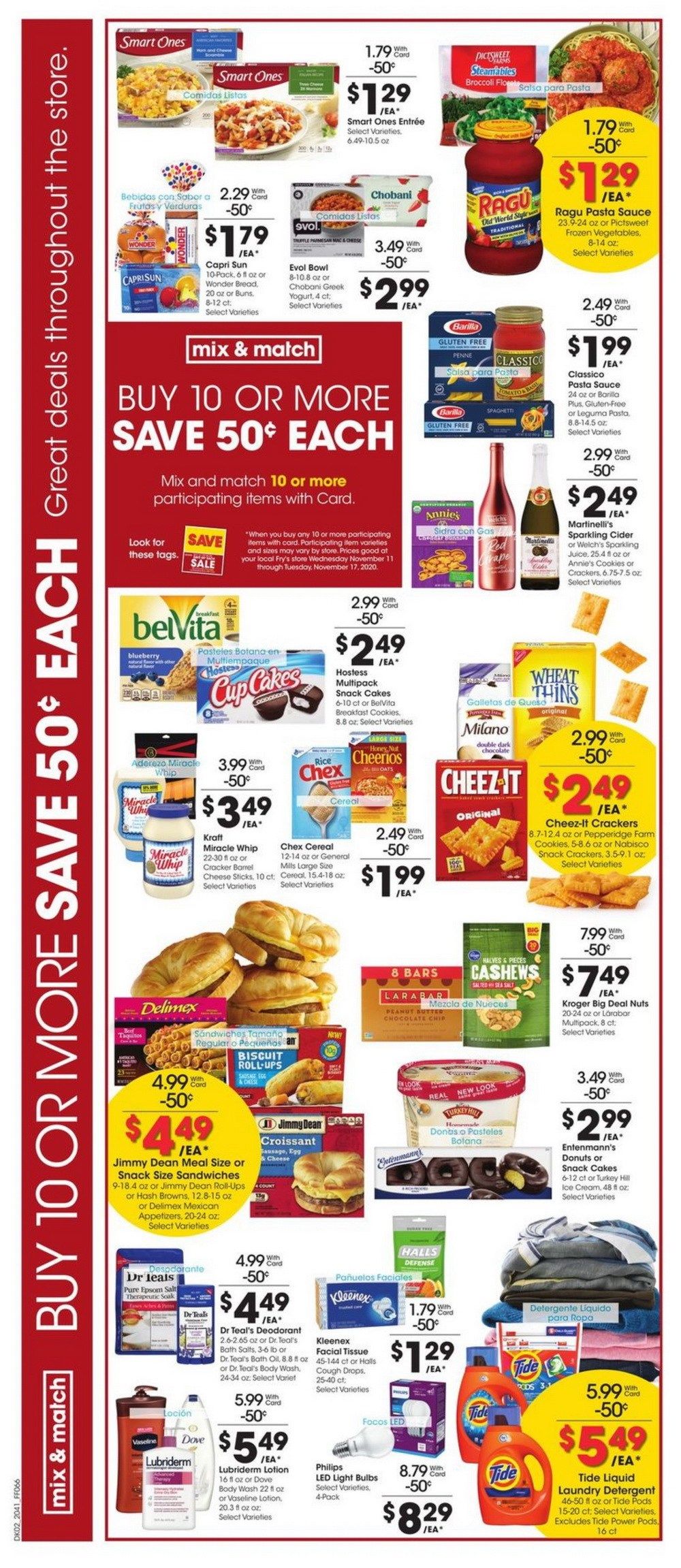 Fry's Food Weekly Ad Nov 11 Nov 17, 2020