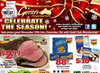 Gerrity’s Supermarkets Weekly Ad Nov 29 – Dec 05, 2020