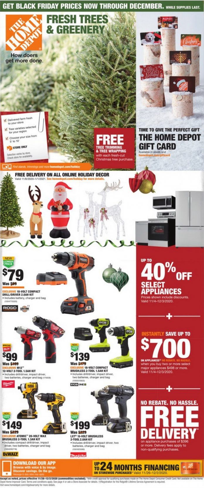 Home Depot Black Friday Ad Nov 26 Dec 02, 2020