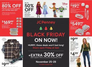 JCPenney Black Friday Ad Nov 25 – Nov 28, 2020
