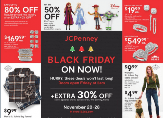 JCPenney Black Friday Ad Sale Nov 20 – Nov 28, 2019