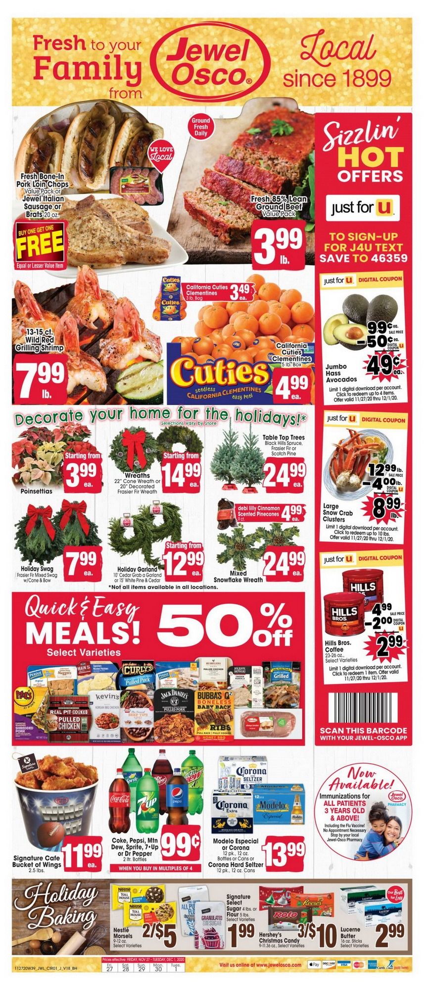 Jewel Osco Weekly Ad Nov 27 Dec 01, 2020