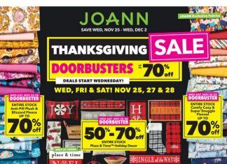Jo-Ann Weekly Ad Nov 25 – Dec 02, 2020