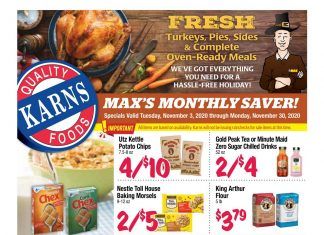 Karns Quality Foods Monthly Ad Nov 03 – Nov 30, 2020