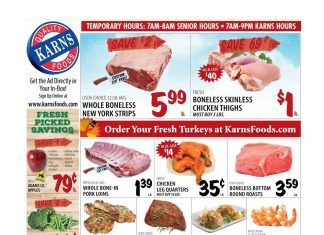 Karns Quality Foods Weekly Ad Nov 10 – Nov 16, 2020