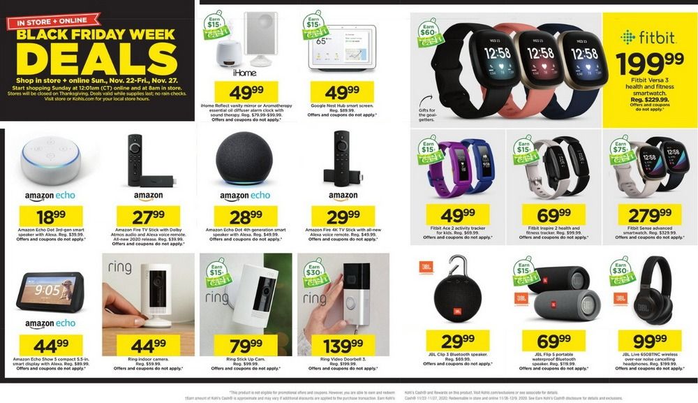 Kohls Black Friday Ad Nov 22 Nov 27, 2020