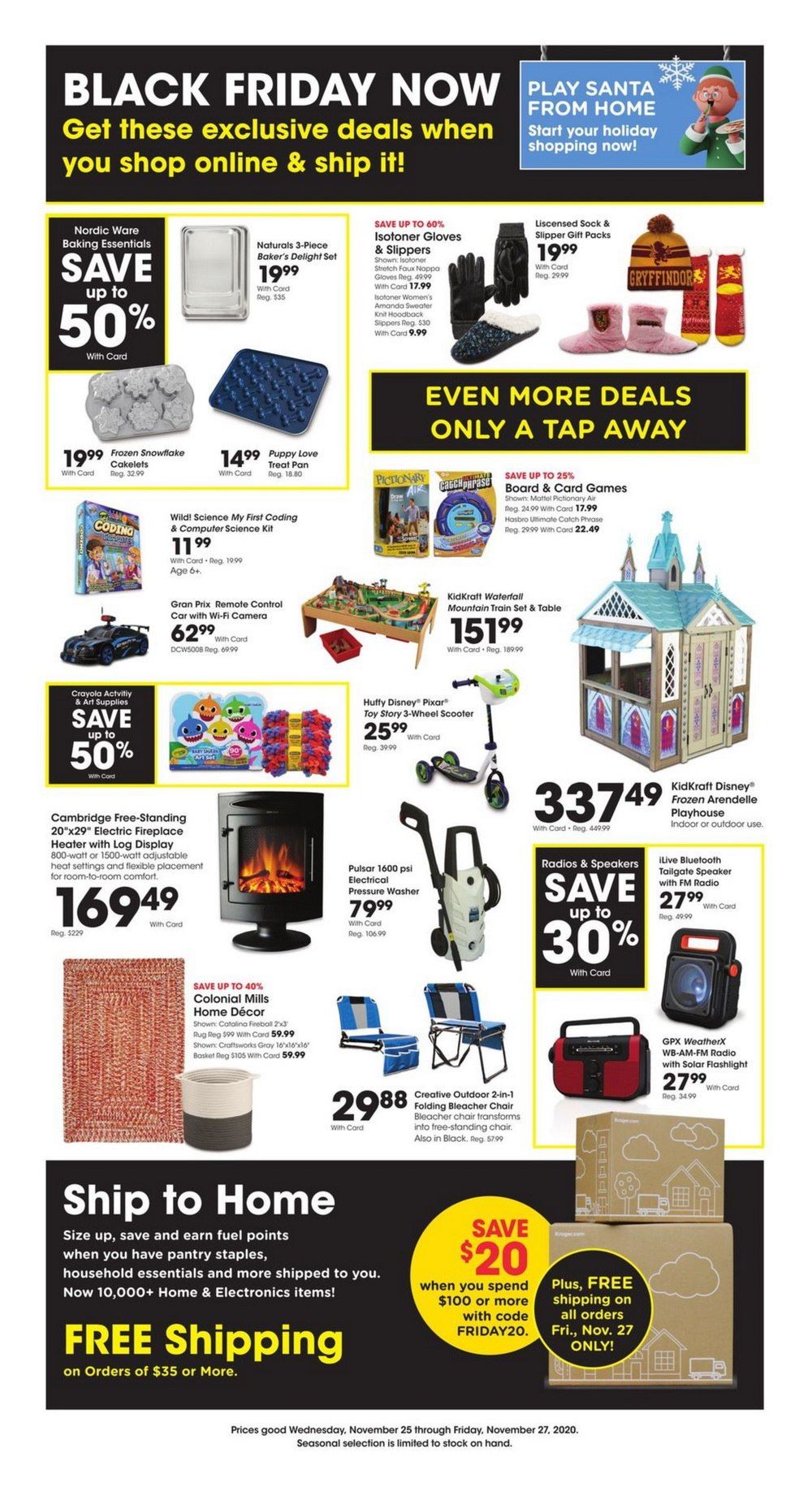 Kroger Black Friday Ad Nov 25 Nov 27, 2020