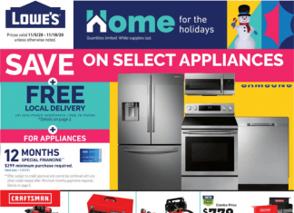 Lowe’s Weekly Ad Nov 5 – Nov 18, 2020
