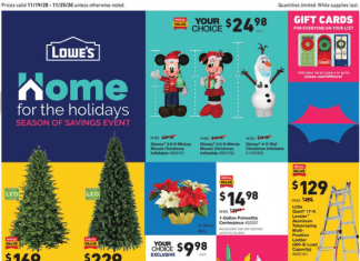 Lowe’s Weekly Ad Nov 18 – Nov 25, 2020