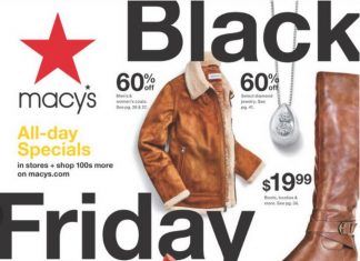 Macy’s Black Friday Sale Nov 24 – Nov 28, 2020