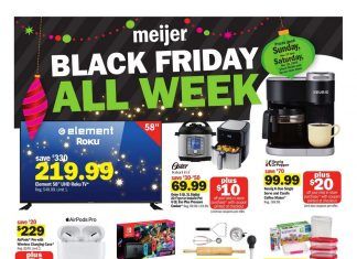 Meijer Black Friday Ad Nov 22 – Nov 28, 2020