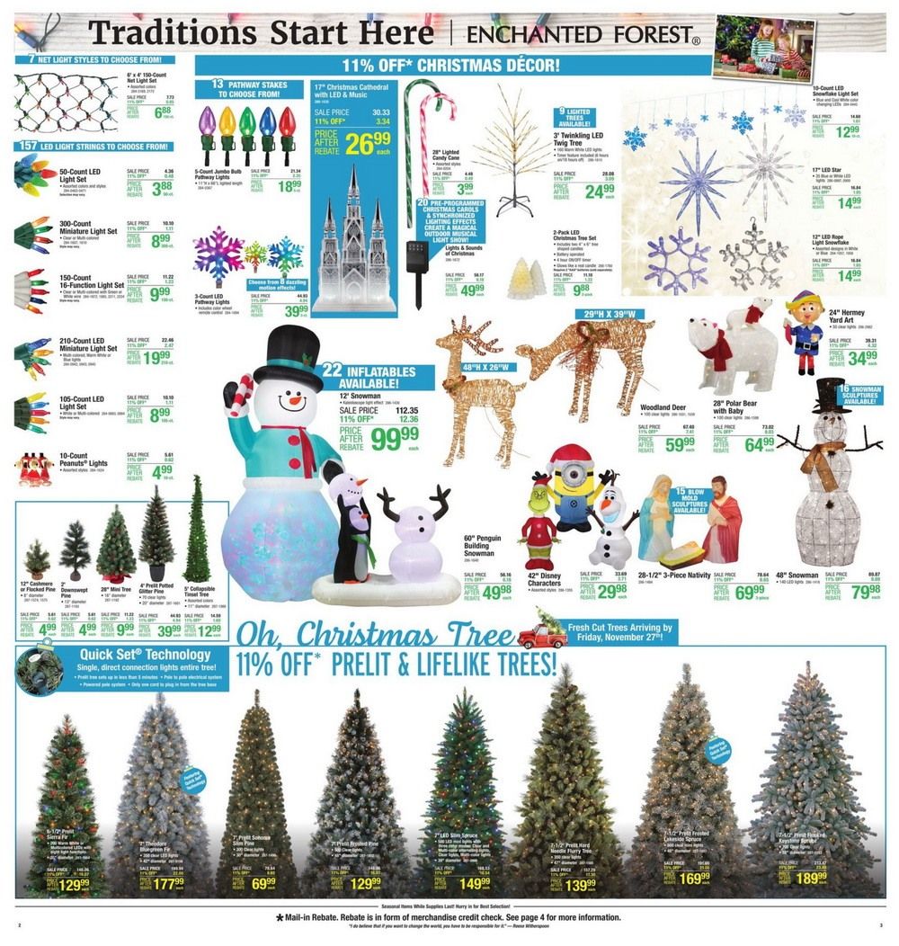 Menards Christmas Decor Sale Ad Nov 15 Nov 25, 2020