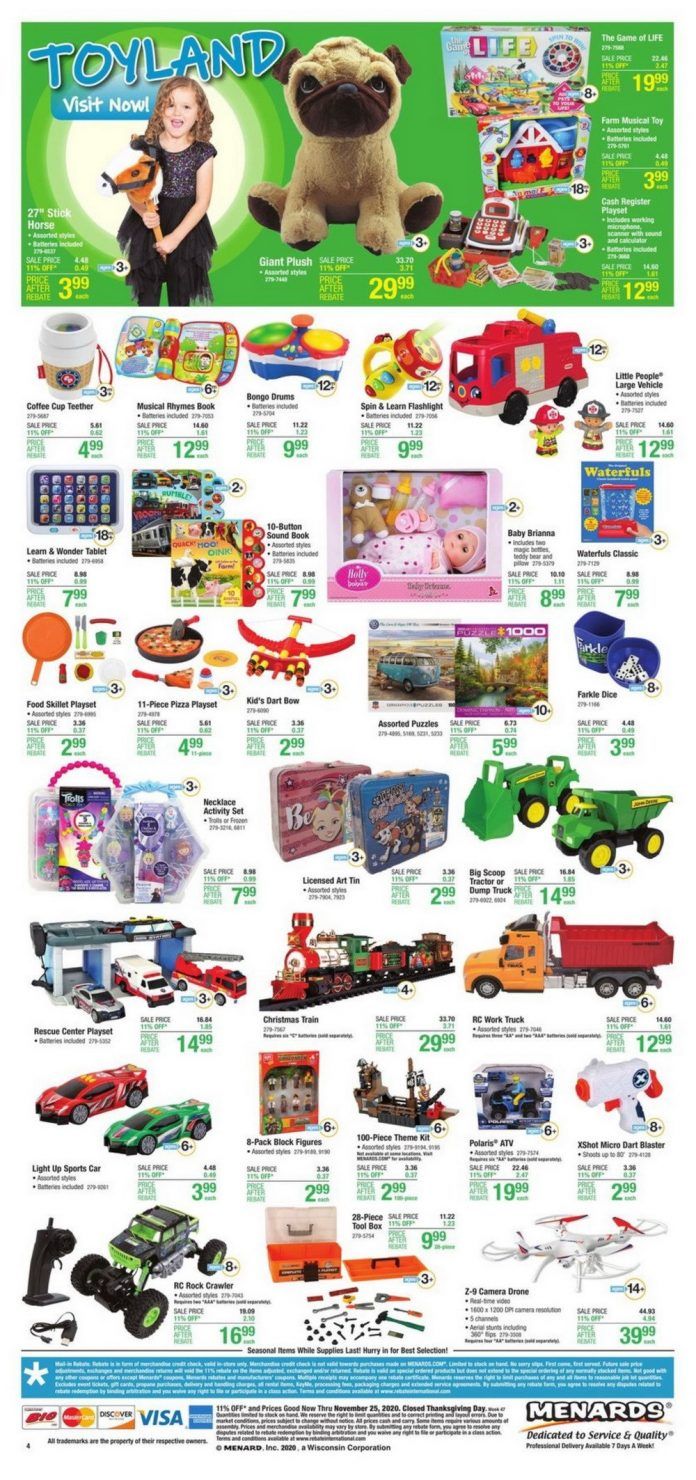 Menards Christmas Decor Sale Ad Nov 15 Nov 25, 2020