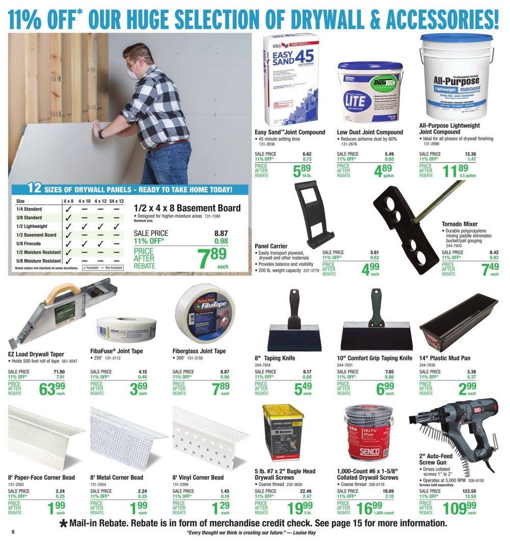 Menards 11 Rebate Sale Ad Nov 15 Nov 25, 2020