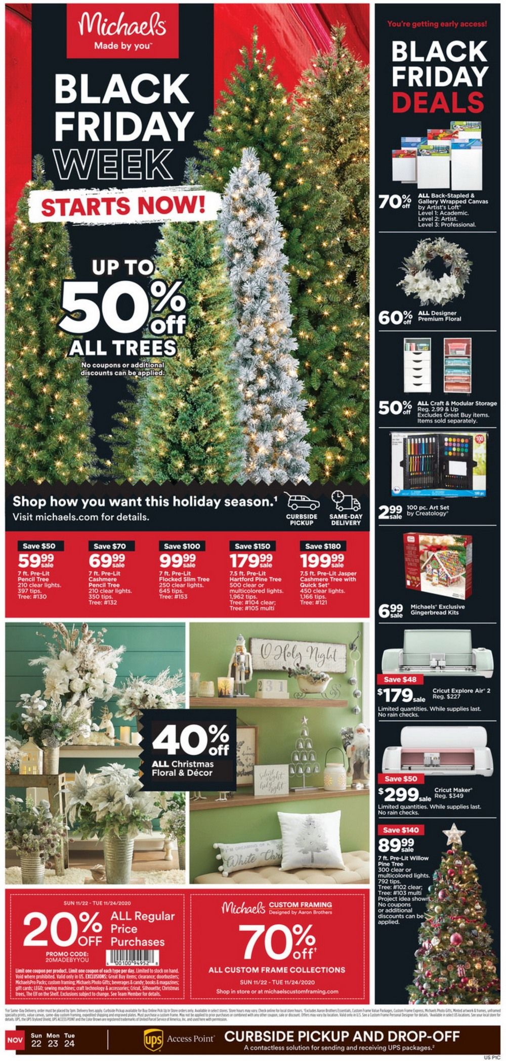 Michaels Black Friday Ad Nov 22 Nov 24, 2020