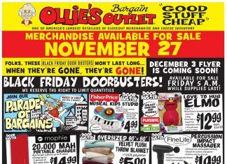 Ollie’s Black Friday Ad Nov 27 – Dec 02, 2020