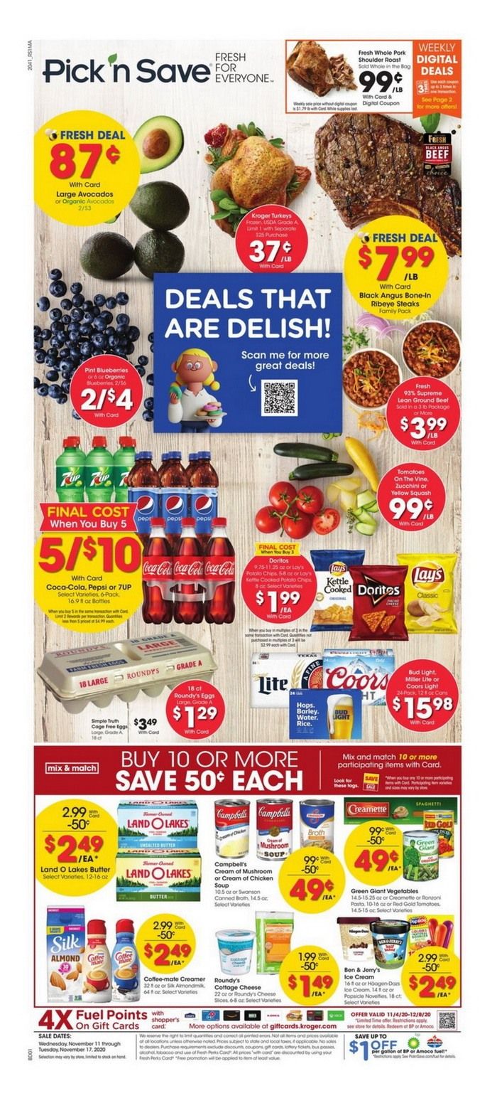 Pick 'n Save Weekly Ad Nov 11 Nov 17, 2020