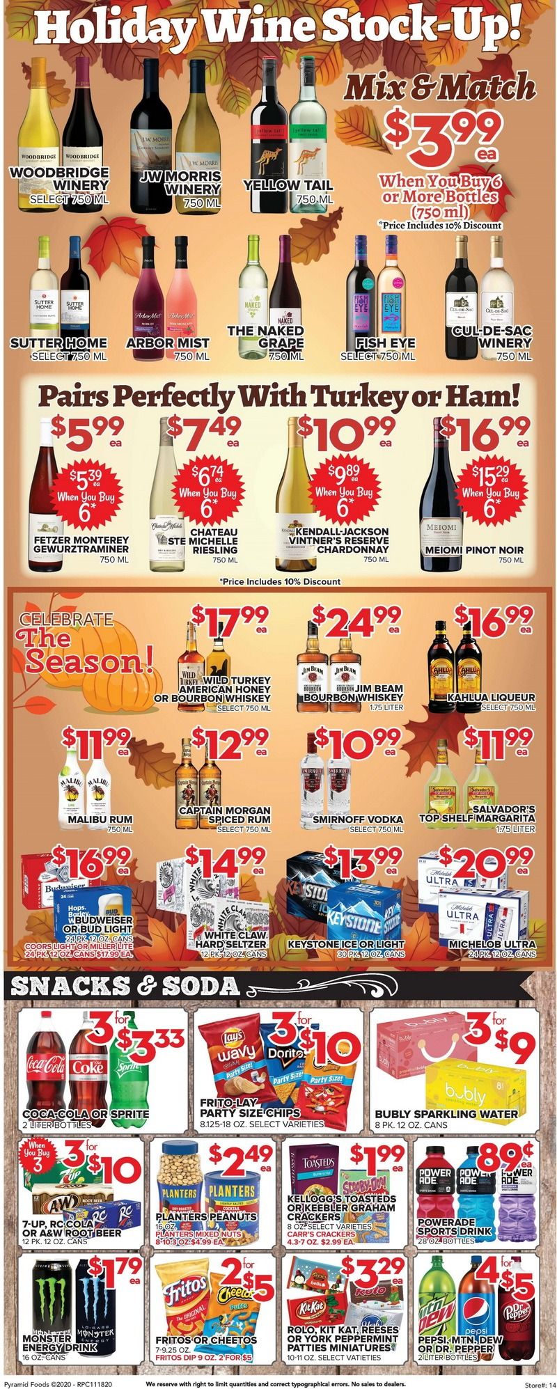 Price Cutter Weekly Ad Nov 18 Nov 26, 2020