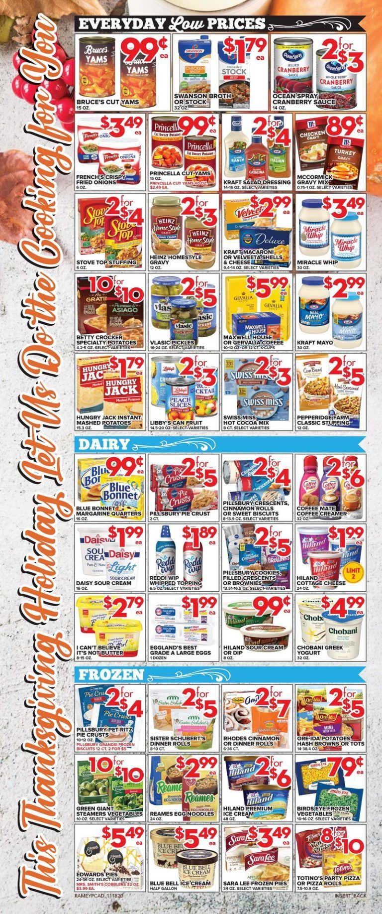Price Cutter Weekly Ad Nov 18 Nov 26, 2020