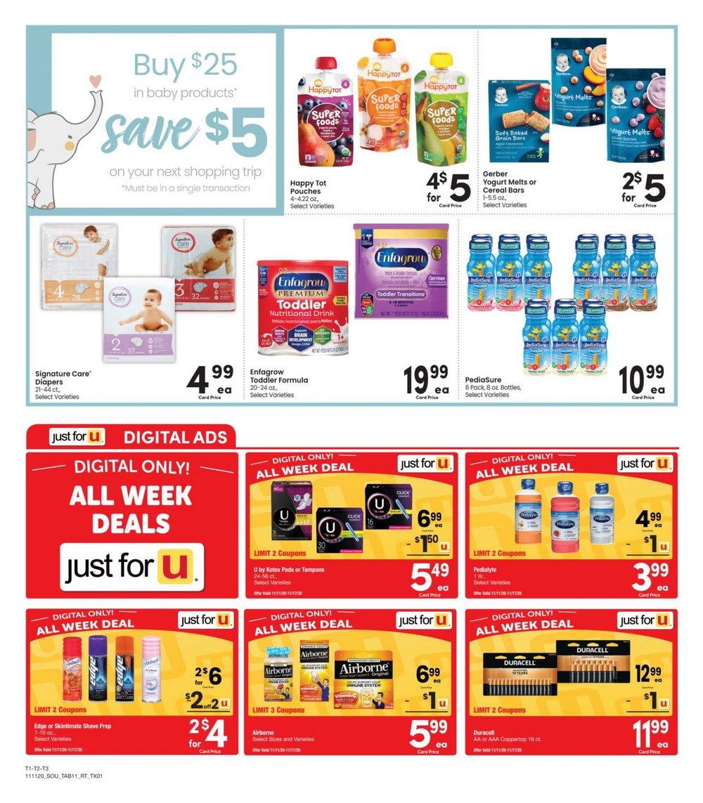 Randalls Weekly Ad Nov 11 Nov 17, 2020