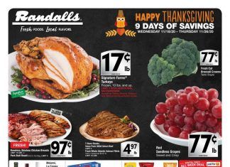Randalls Weekly Ad Nov 18 – Nov 26, 2020