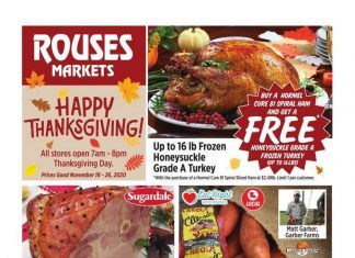 Rouses Markets Weekly Ad Nov 18 – Nov 26, 2020