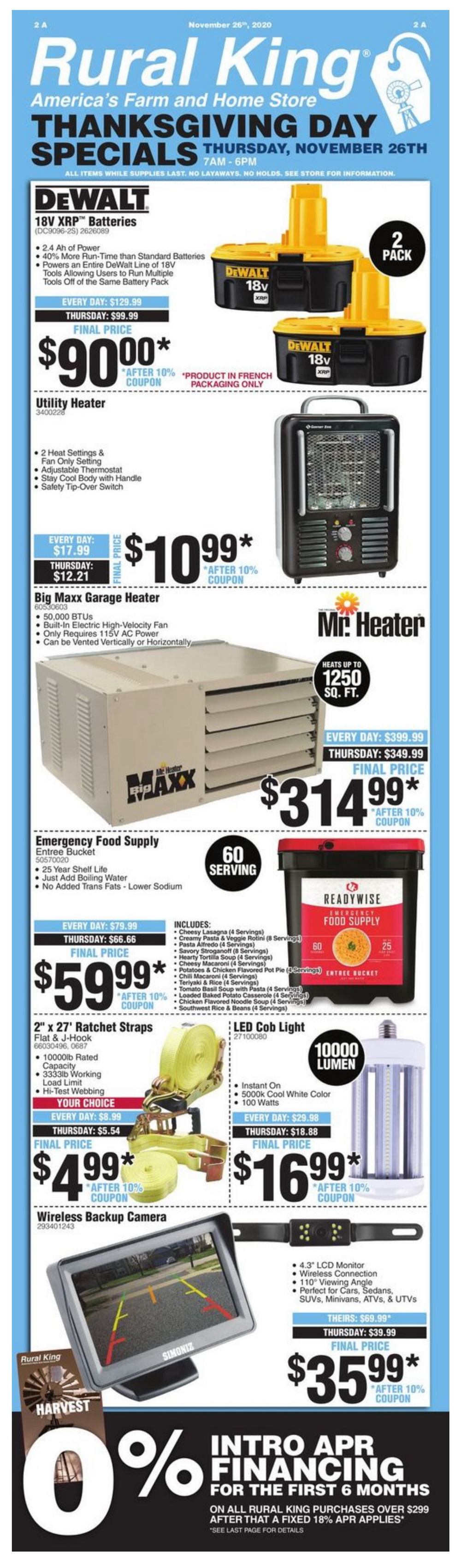 Rural King Black Friday Ad, Nov 26 Nov 27, 2020