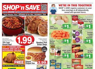 SHOP ‘n SAVE Weekly Ad Nov 26 – Dec 02, 2020