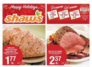 Shaw’s Weekly Ad Nov 27 – Dec 03, 2020
